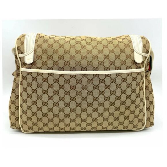 Gucci GG Canvas Sherry Line Beige/Ivory Shoulder Bag 329-082725 - Picture 2 of 16